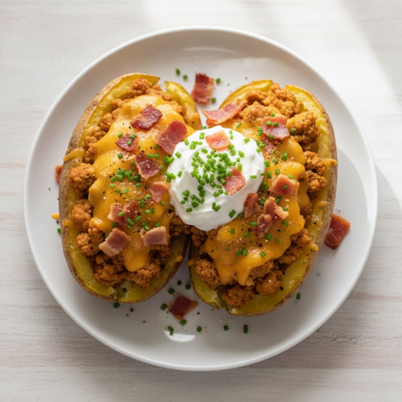 Bacon Cheddar Stuffed Potatoes