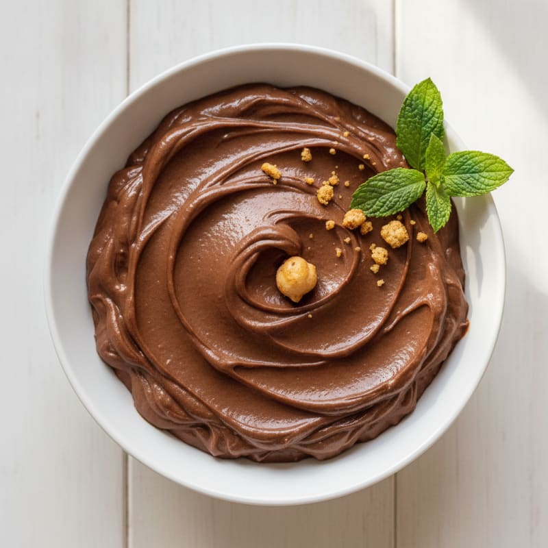 Creamy Chocolate Chickpea Protein Pudding