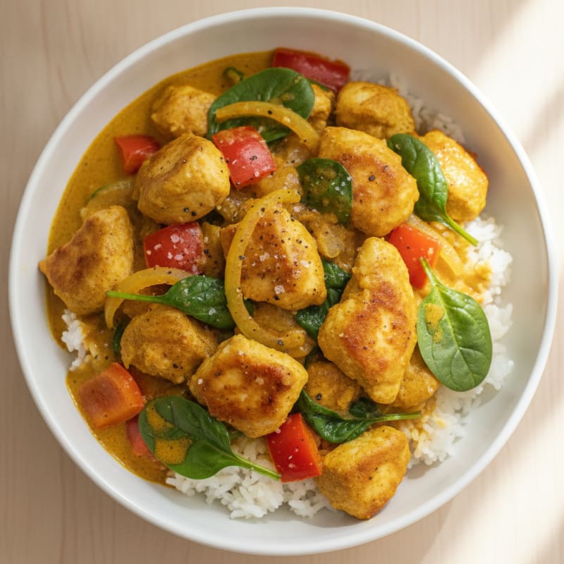 Golden Coconut Chicken Curry