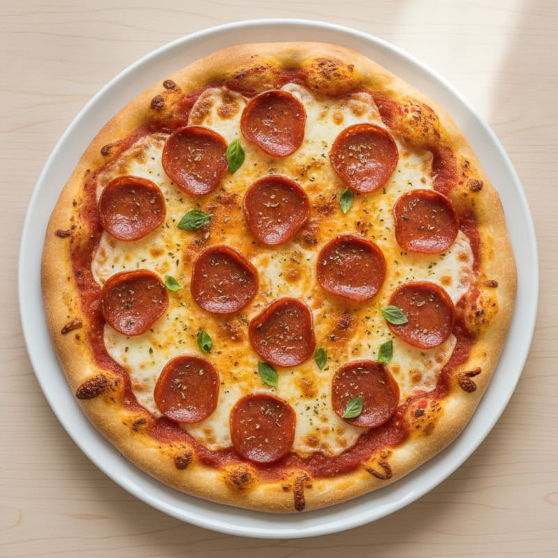 High-Protein Classic Pepperoni Pizza