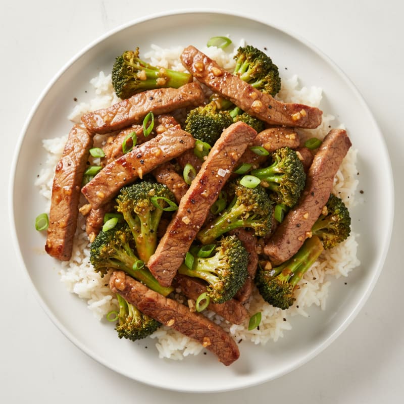 Garlic Steak Stir-Fry with Broccoli
