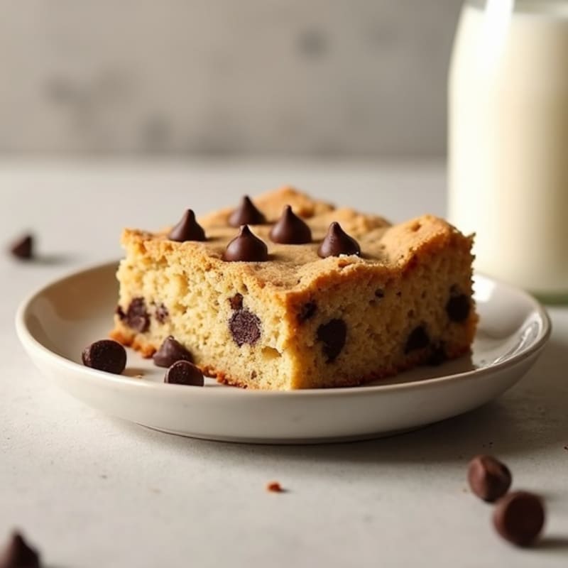 Protein-Packed Almond Flour Chocolate Chip Cookie Cake