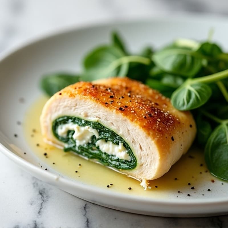 Creamy Spinach Ricotta Stuffed Chicken Breast