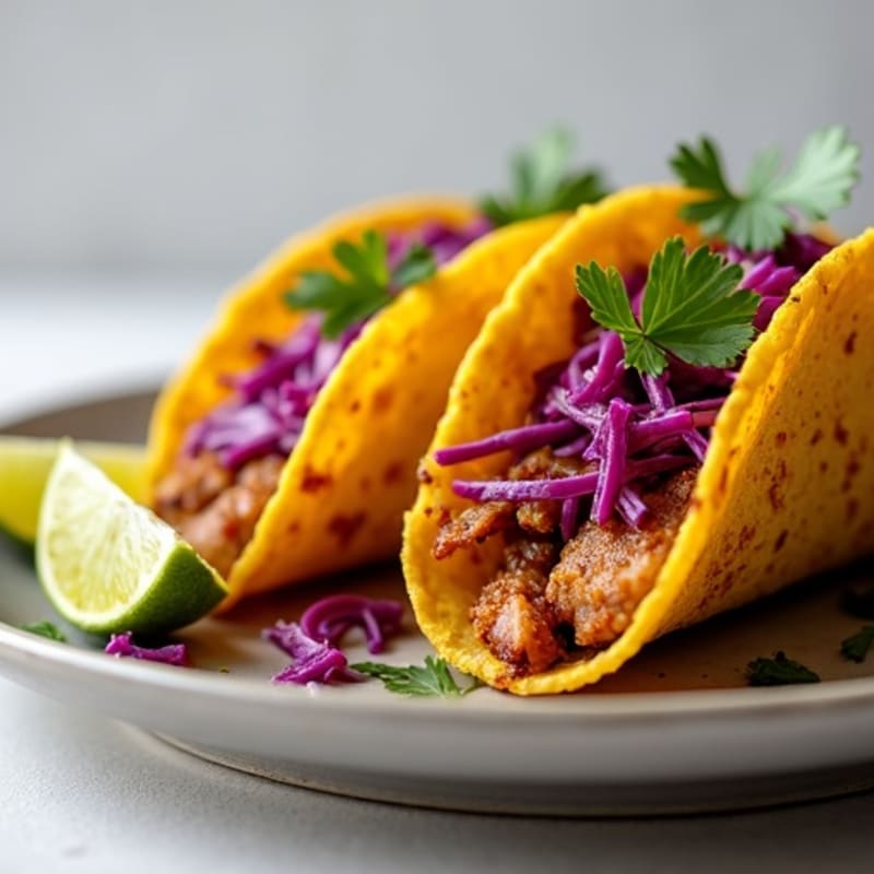 Slow-Cooked Crispy Pork Tacos with Zesty Cabbage Slaw
