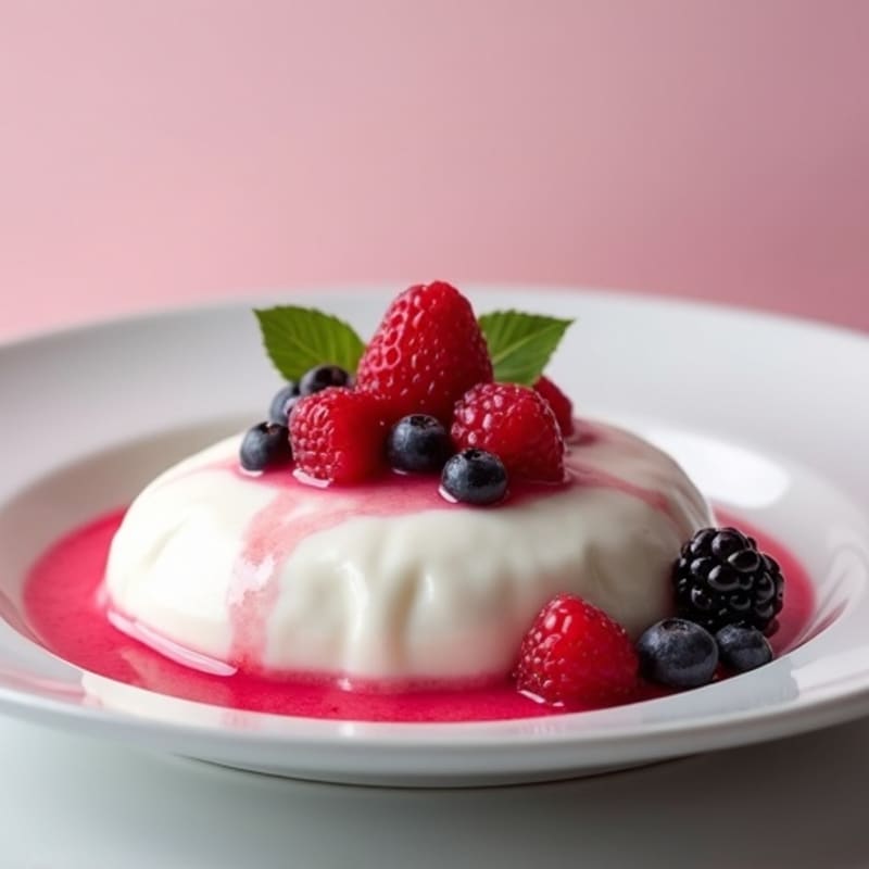 Silky Protein Yogurt with Mixed Berries