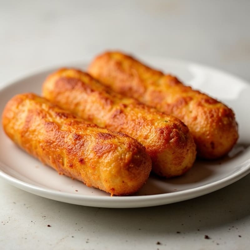 Crispy Baked Chicken Sausage Corn Dogs