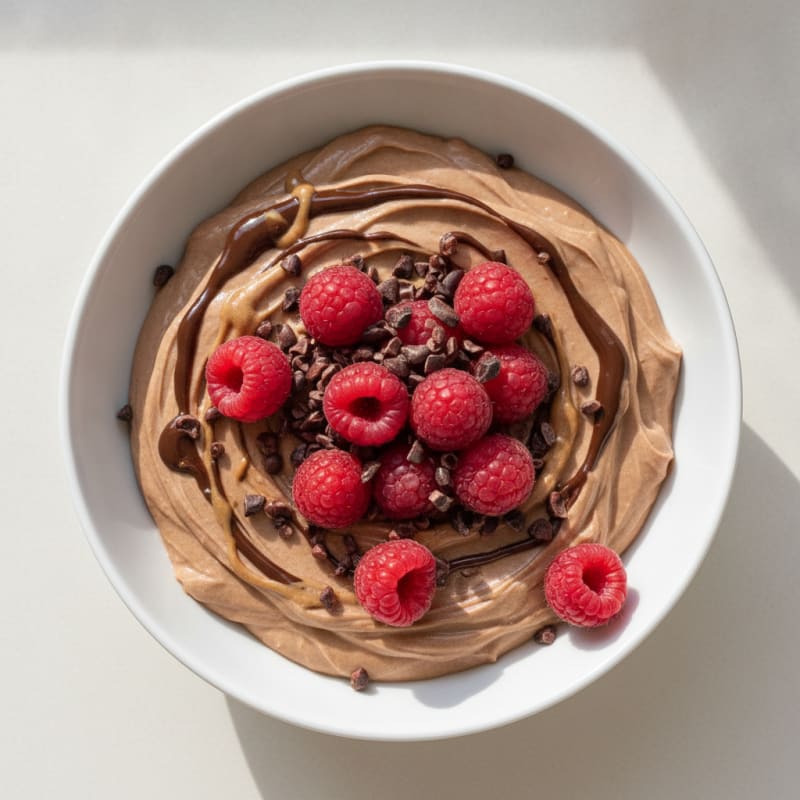 Silky Chocolate Protein Pudding with Greek Yogurt