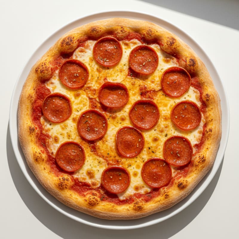 Classic Pepperoni Pizza with Mozzarella