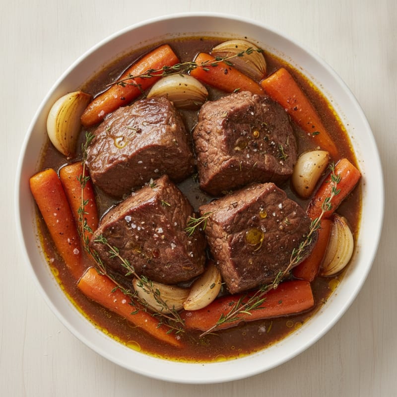 Slow-Roasted Angus Beef Pot Roast with Root Vegetables