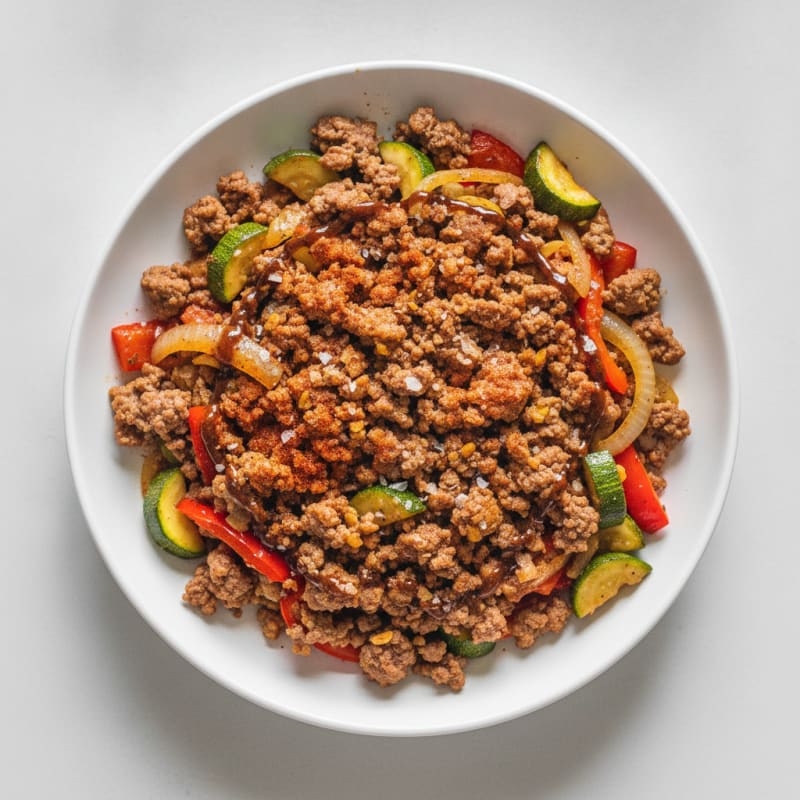 Savory Ground Beef and Vegetable Skillet