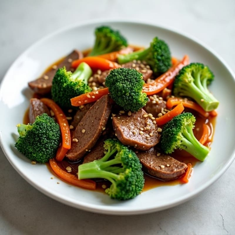 Savory Sesame Beef and Crispy Broccoli Stir-Fry