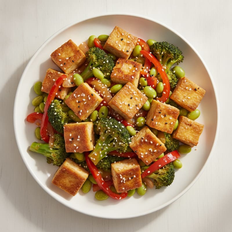 Sesame Tofu Stir-Fry