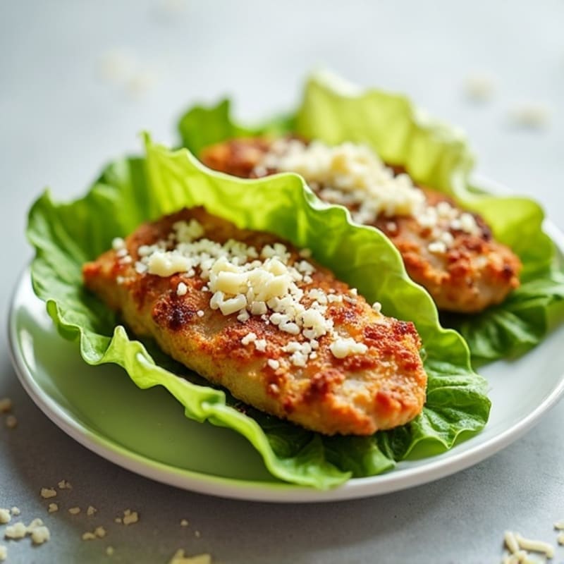 Crispy Chicken Caesar Lettuce Wraps