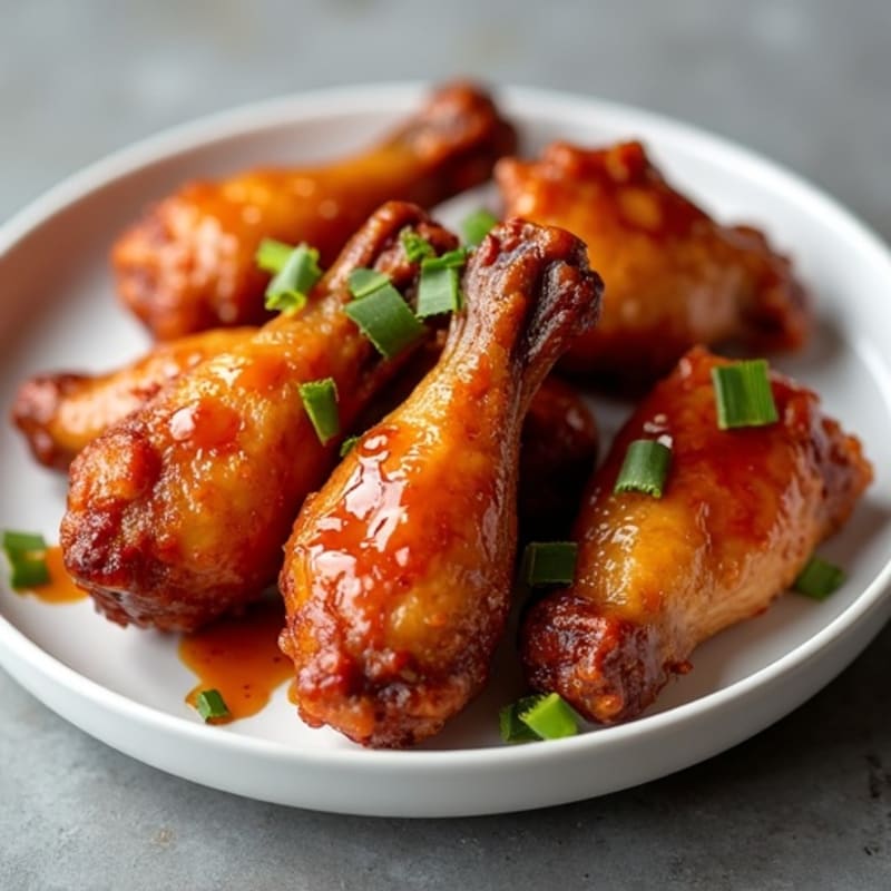Crispy Roasted Spicy BBQ Chicken Wings