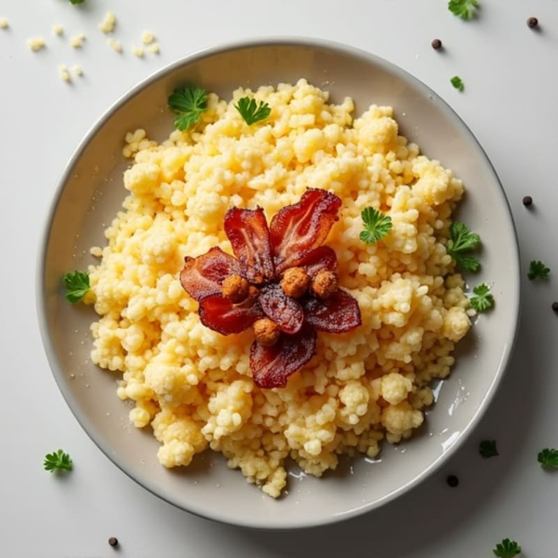 Creamy Turkey Bacon Cauliflower Carbonara