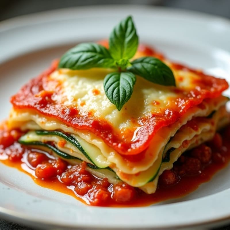 Roasted Vegetable Zucchini Lasagna