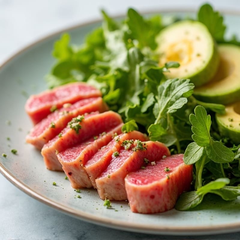 Fresh Seared Ahi Tuna with Creamy Wasabi Mayo