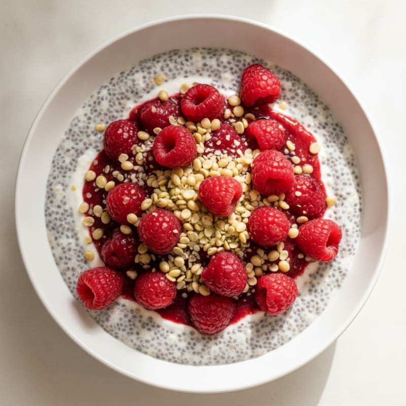 High-Protein Berry Chia Pudding