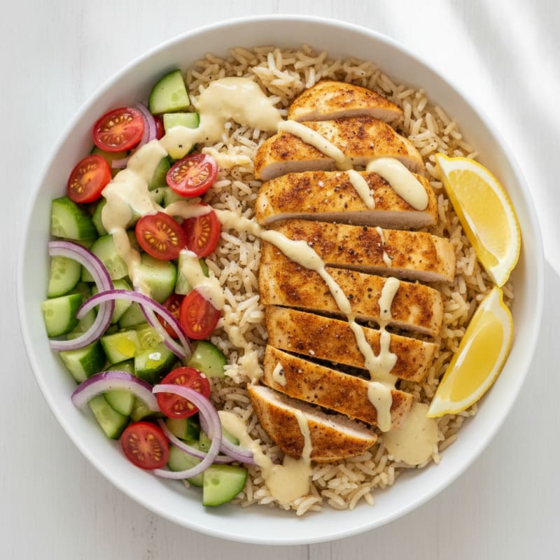 Chicken Shawarma Rice Bowl