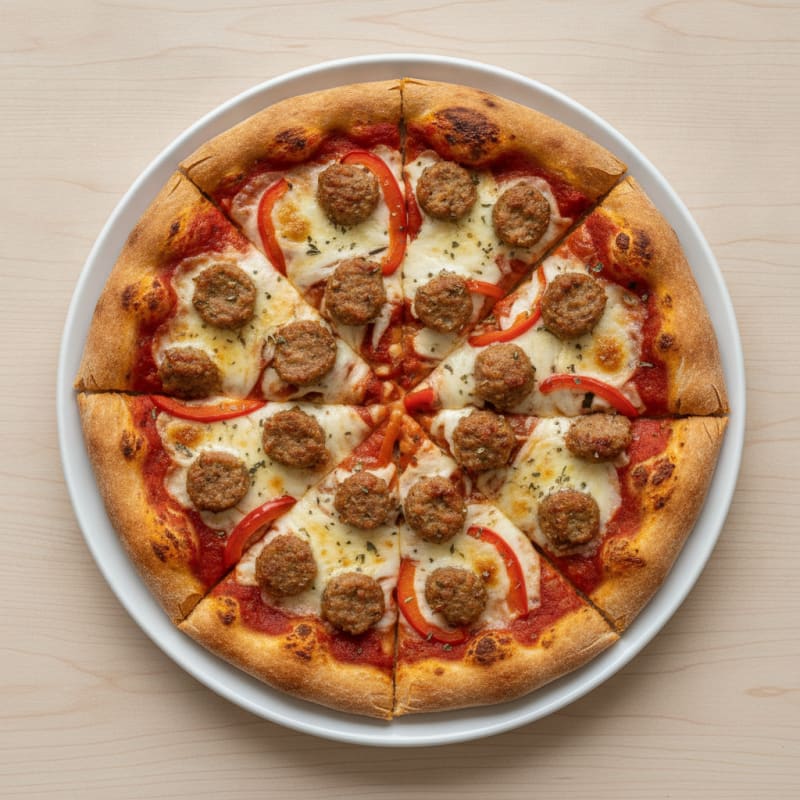 Chicken Sausage Protein Pizza