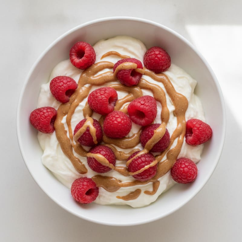 Silky Greek Yogurt Protein Mousse with Berries