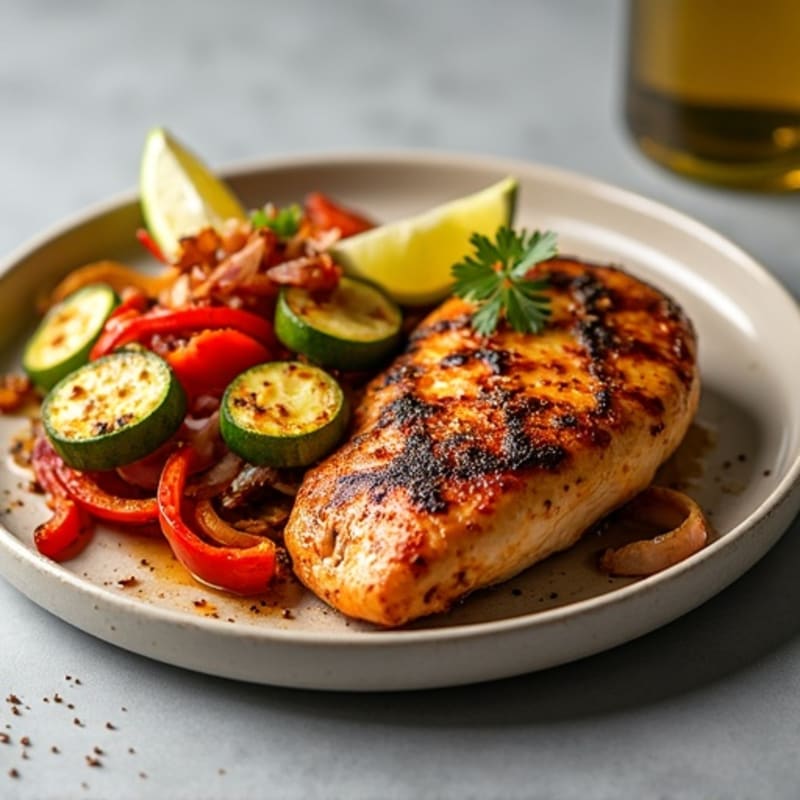Spicy Chipotle Chicken with Crispy Roasted Vegetables