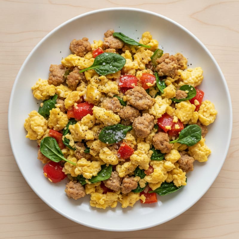 Turkey Sausage and Egg Scramble