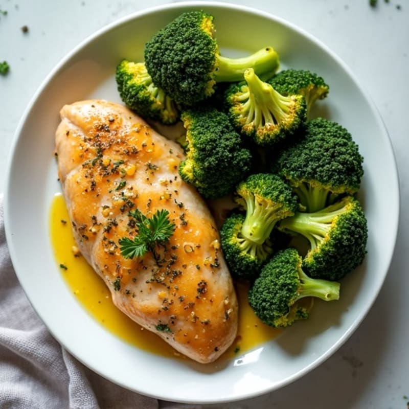 Sheet Pan Lemon Herb Chicken and Crispy Roasted Broccoli