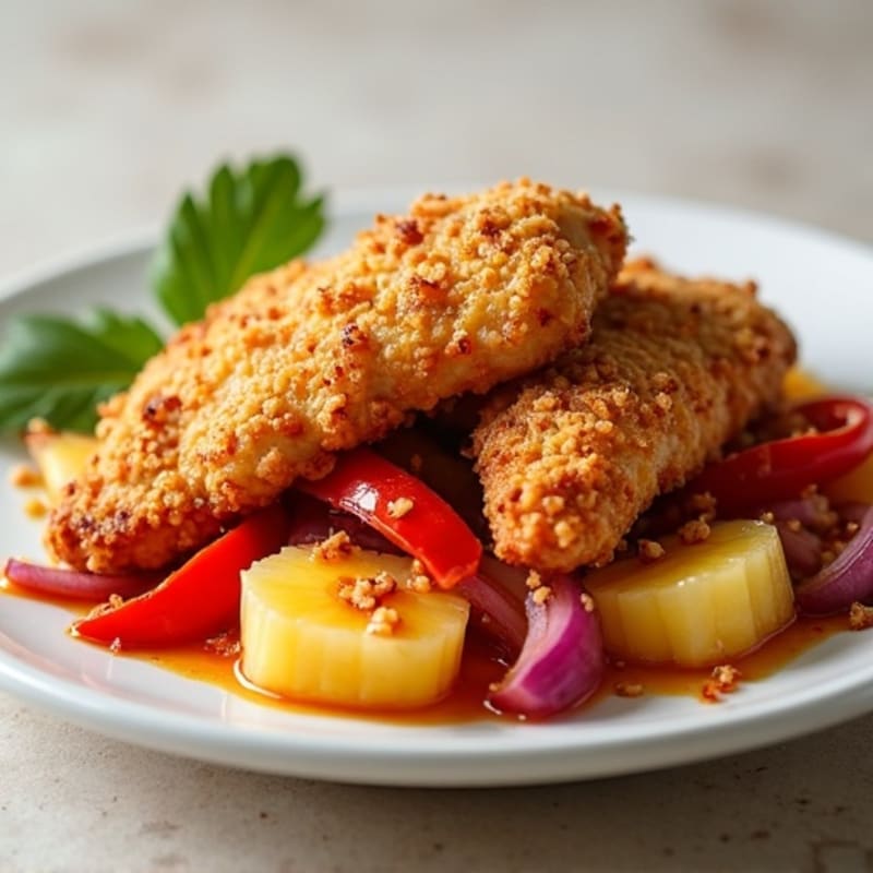Crispy Baked Sweet and Sour Chicken
