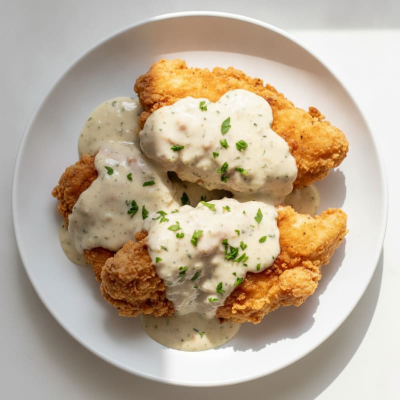 Buttermilk Fried Chicken with Creamy Gravy