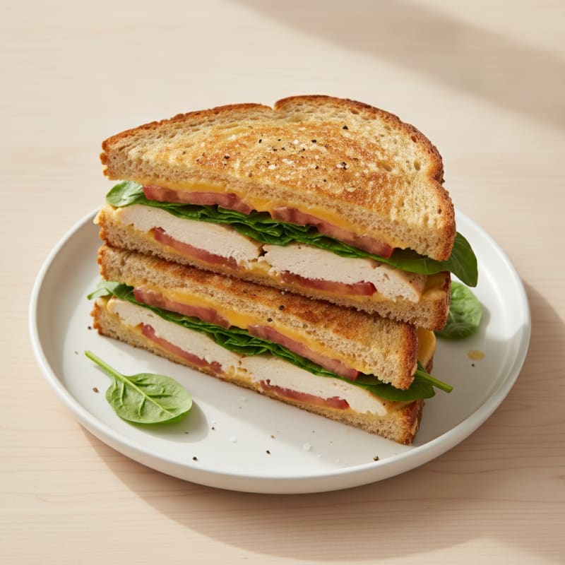 Gourmet Triple-Decker Grilled Cheese