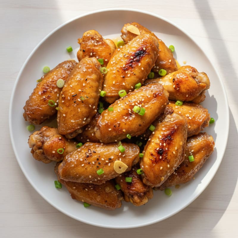 Honey-Garlic Glazed Chicken Wings