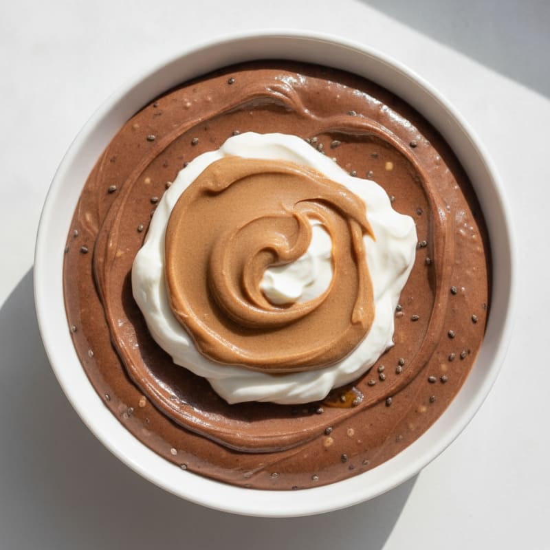 Silky Chocolate Protein Pudding with Greek Yogurt