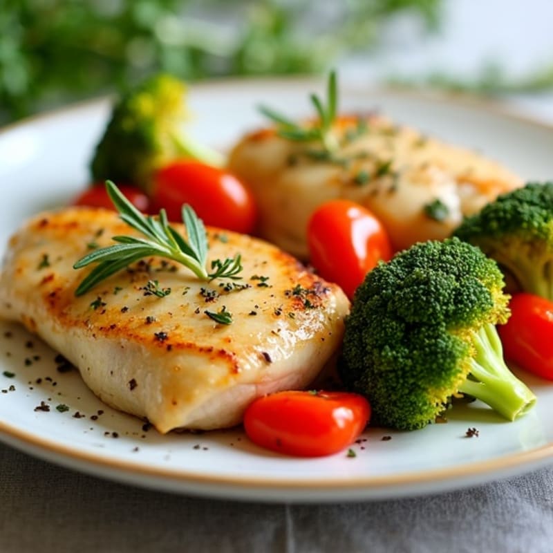 Lemon-Herb Chicken with Roasted Veggies