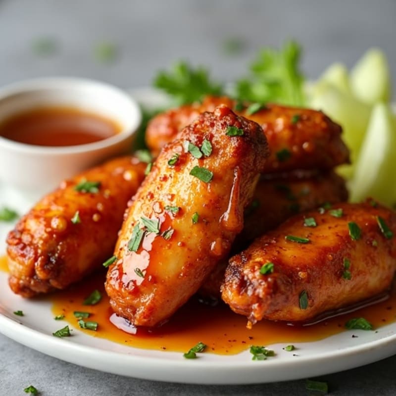 Crispy Baked Honey Garlic Chicken Wings