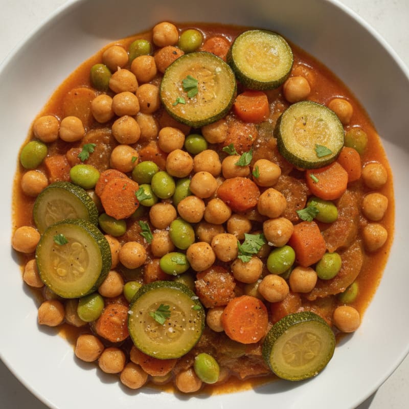 Hearty Chickpea and Vegetable Tagine