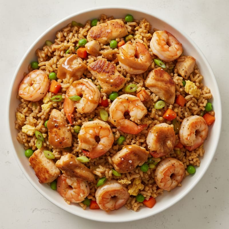 Chicken and Shrimp Fried Rice