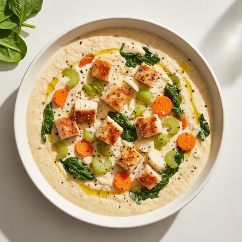 Savory Cottage Cheese Vegetable Soup