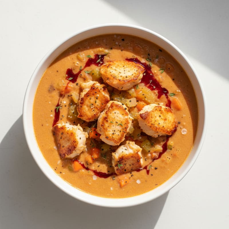 Creamy Lobster Bisque with Sherry