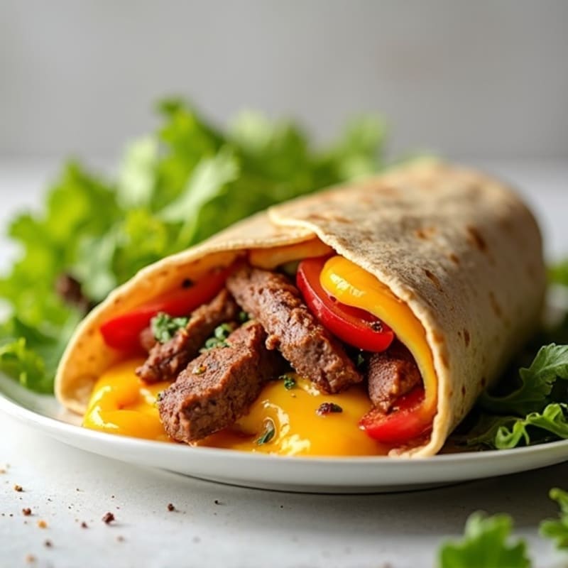 Lean Steak and Melted Cheese Protein Burrito