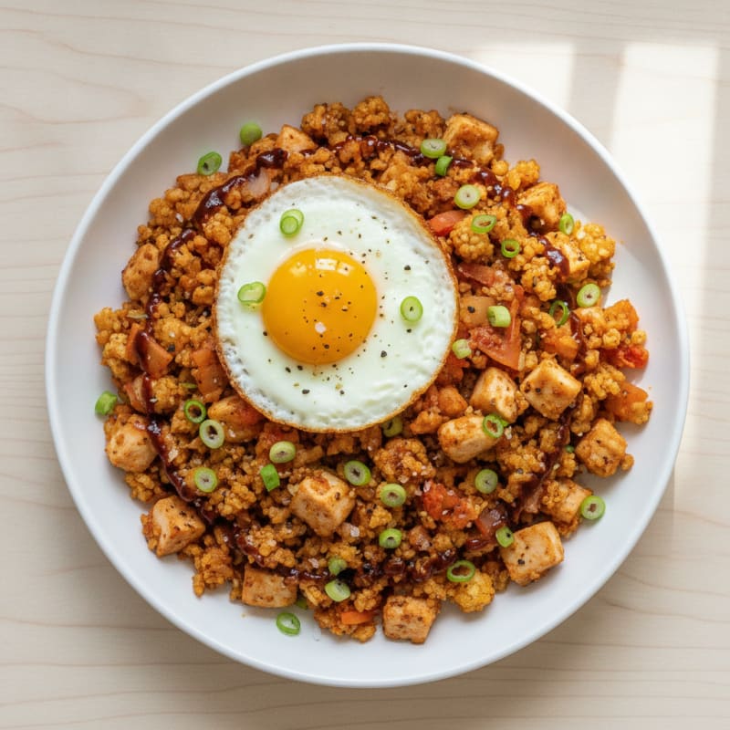 Cauliflower Kimchi Fried Rice
