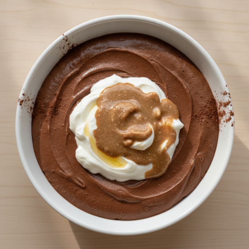 Silky Chocolate Protein Pudding with Greek Yogurt