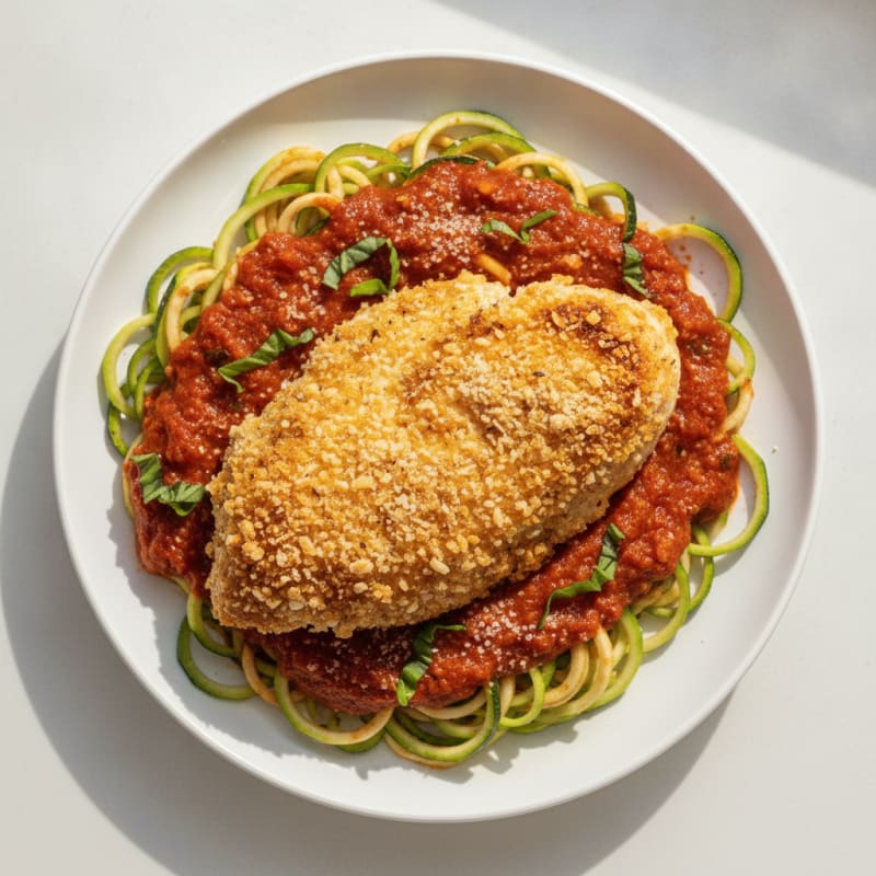 Parmesan-Crusted Chicken with Marinara