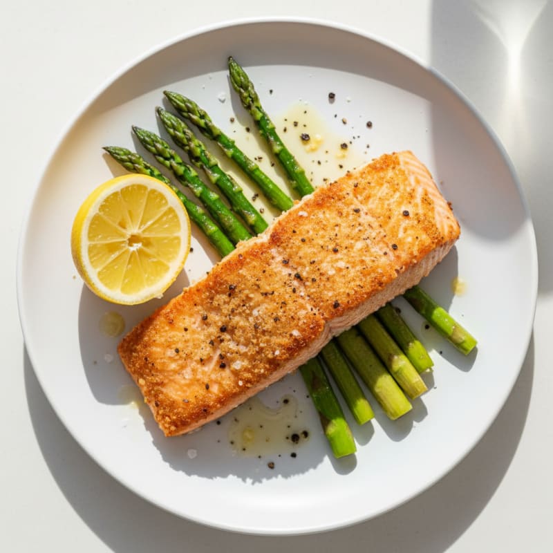Golden Pan-Seared Salmon with Zesty Lemon