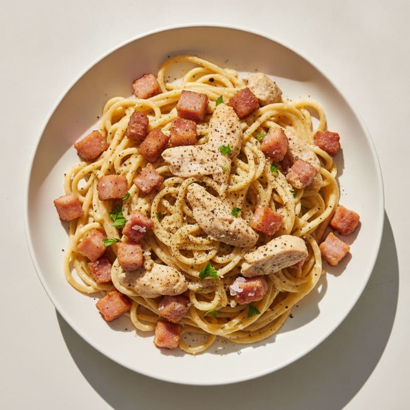 Classic Carbonara with Crispy Pancetta