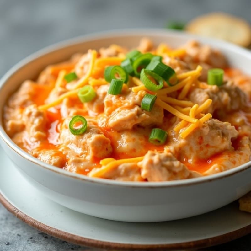 Creamy Greek Yogurt Buffalo Chicken Dip