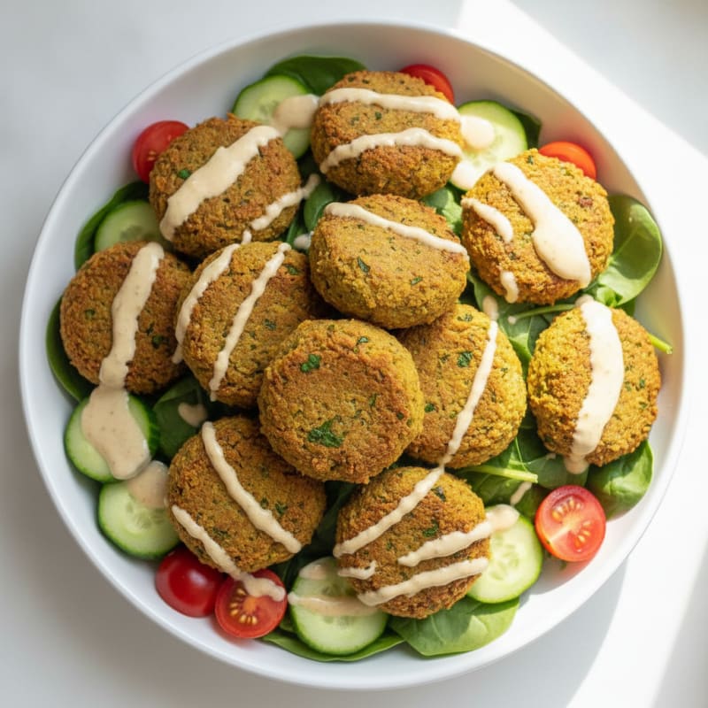 Falafel Bowl with Lemon-Tahini Drizzle