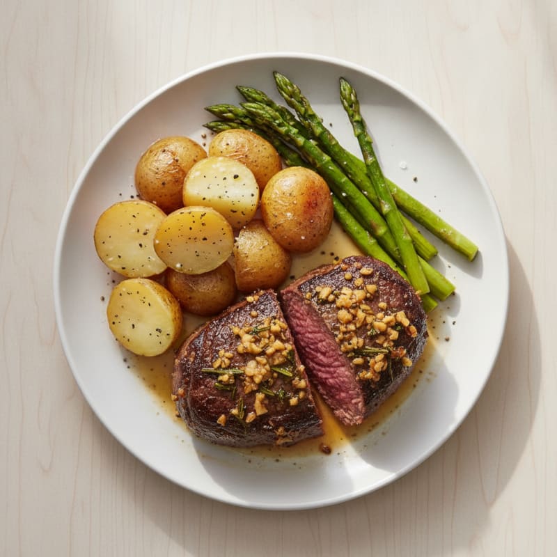 Garlic Herb Roasted Beef Tenderloin