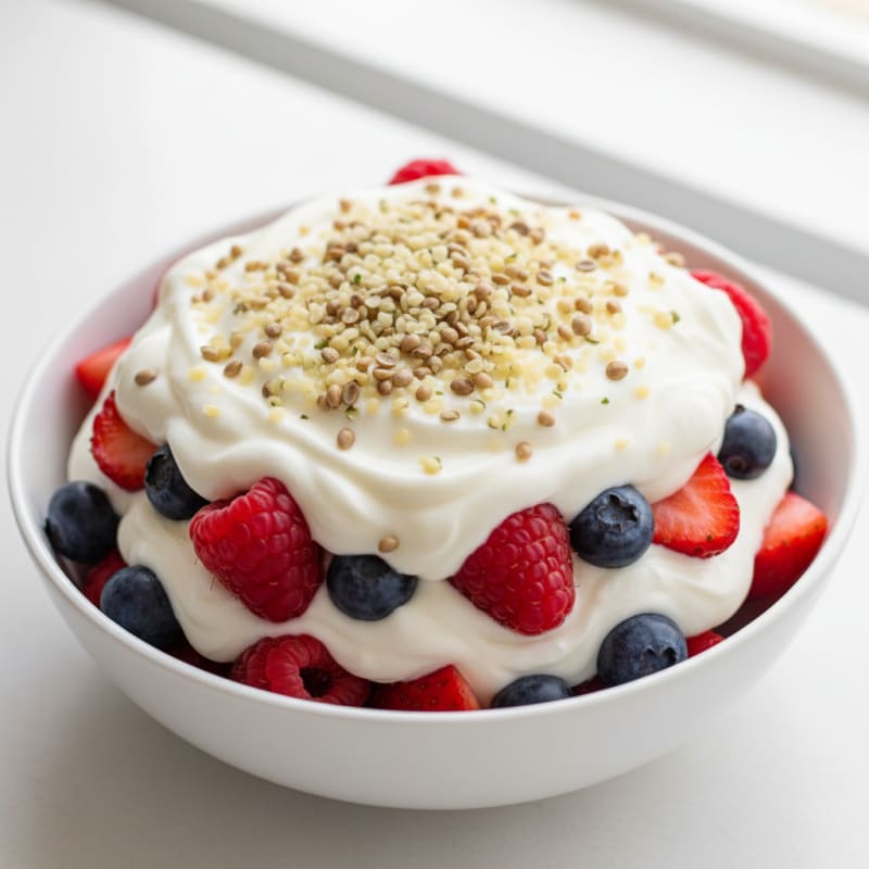 Creamy Greek Yogurt Protein Parfait with Mixed Berries