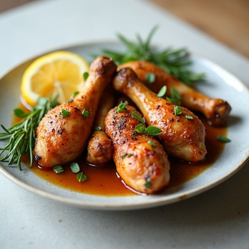 Crispy Herb-Roasted Chicken Drumsticks with Garlic